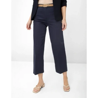 Abbildung von BRAX Style Peggy Culotte Stoffhose, Damen, Größe: 40xR, Navy