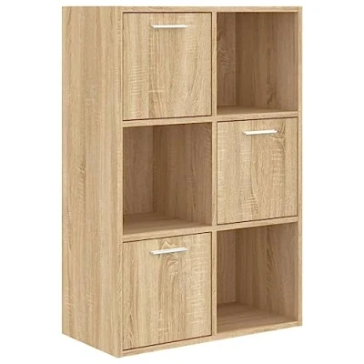 Abbildung von vidaXL Bücherregal Lagerschrank Sonoma Eiche 60x29,5x90 cm Holzwerkstoff, 1 tlg.