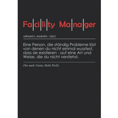 Abbildung von Notizbuch A5 liniert mit Softcover Design: Hausmeister Spruch Geschenk Bedeutung Humor: 120 linierte DIN Seiten