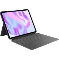 Abbildung von Logitech Combo Touch Apple iPad Pro 13&quot; (2024) Toetsenbord Hoes QWERTZ Grijs
