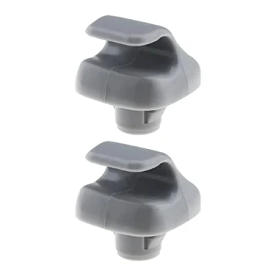 Abbildung von YINETTECH 2 Stück Sonnenblende Clips Ersatz 88217S04003ZA kompatibel mit Honda Accord/Civic/CR V/Odyssey/Ridgeline Halterung, Grau