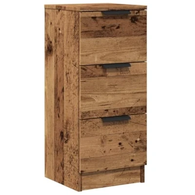 Abbildung von vidaXL Sideboard, Kommode mit Schubladen, Anrichte Schrank für Wohnzimmer, Beistellschrank Schubladenschrank, Altholz Optik Holzwerkstoff