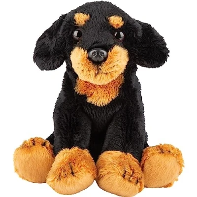 Abbildung von Suki Gifts 12130 Naturgetreuer Dackel Hund Kuscheltier, mehrfarbig