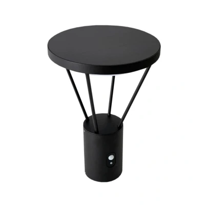 Abbildung von Lucande LED Solar Sockellampe Elario, 44 cm, schwarz, Sensor