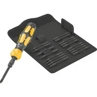 Abbildung von Wera 05018110001 Kraftform Kompakt 900 Set 1, Schlagschraubendreher Satz, 19 teilig, Schwarz gelb