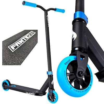Abbildung von Chilli Pro Base Stunt scooter H=82cm schwarz / blau + Fantic26 Griptape