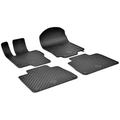 Abbildung von WALSER RubberLine 50879 Fußmattensatz Gummi vorne und hinten 4 schwarz