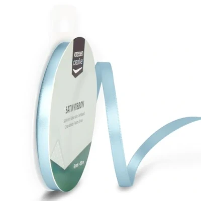 Abbildung von Vaessen Creative Satinband 6mmx10m Pastell Blau