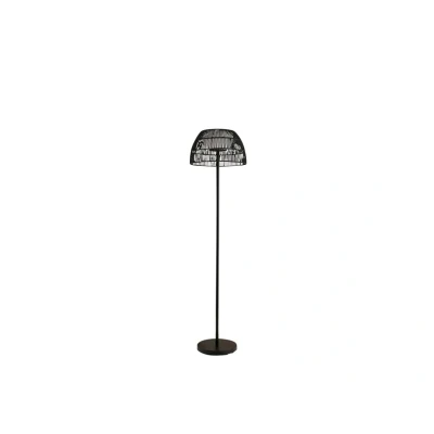 Abbildung von Lucande LED Außenstehleuchte Heribio, schwarz, Eisen, 153 cm
