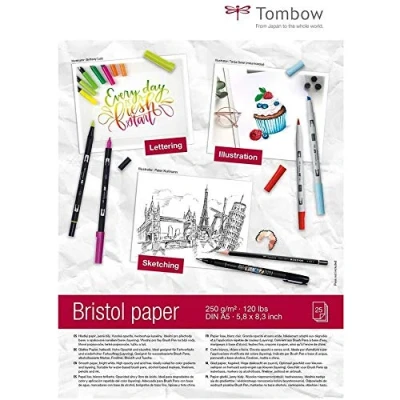 Abbildung von Tombow Tekenblok Bristol A5 250gr 25vl PB MARK 5 (02 22)