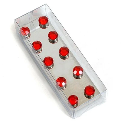 Abbildung von HAB &amp; GUT MC30V ROT Magnete mit Strass Diamanten, 10er Set, Diamonds,