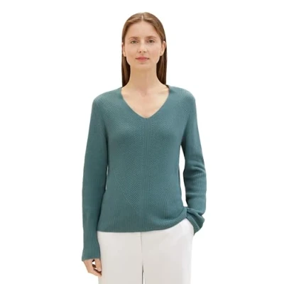 Abbildung von TOM Tailor Strickpullover, Damen, Größe: 3XL, Sea pine green