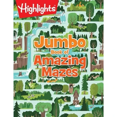Abbildung von Jumbo Book of Amazing Mazes: Activity with 175+ Colorful Mazes for Kids, Highlights Maze Kids (Highlights Books &amp; Pads)