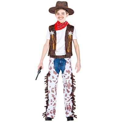 Abbildung von dressforfun Cowboy Kostüm Jungenkostüm kleiner Sheriff, Weste in Kunstlederoptik