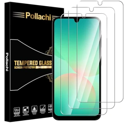 Abbildung von Pollachi [3 Stück Schutzfolie für Samsung Galaxy A26 5G Panzerglas Glasfolie,9H Härte,Anti Kratzen,Anti Fingerabdruck,Displayschutzfolien Panzer Schutz Glas