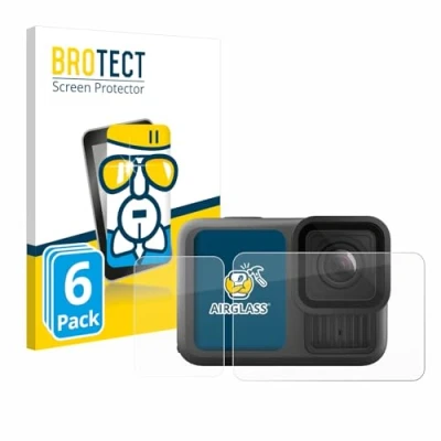 Abbildung von BROTECT Schutzglas für GoPro Hero 13 Black (6 Stück) Schutzfolie Panzer Folie Glas [Extrem Kratzfest 9H, Anti Fingerprint, Ultra Transparent]