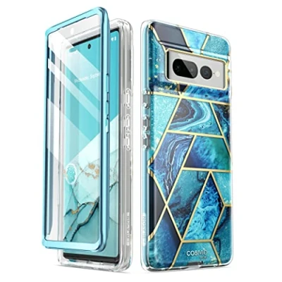Abbildung von i Blason Cosmo Serie für Google Pixel 7 Pro Hülle (2022 Release), schlanke Ganzkörper Schutzhülle mit integriertem Displayschutz (Ozean)