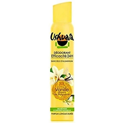 Abbildung von Ushuaïa Deodorant für Damen, Zerstäuber mit Vanilleblüte, beruhigend aus Polynesien, 200 ml