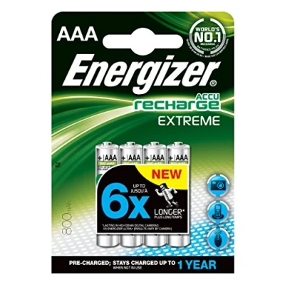 Abbildung von Energizer NiMH Akku AAA Micro 1000 mAh 4er Pack