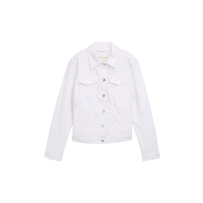 Abbildung von TOM Tailor Colored Denim Jacket Jeansjacke, Damen, Größe: XXL, White