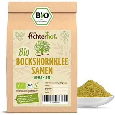 Abbildung von Bockshornklee gemahlen BIO (500g) Bockshorn Tee Bockshornkleesamen Pulver Ideal als oder Gewürz Fenugreek Seeds Powder Organic