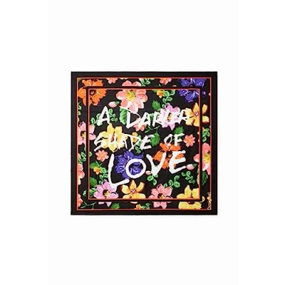 Abbildung von Desigual Floral Square Tuch, Damen, Größe: One Size, Multi coloured