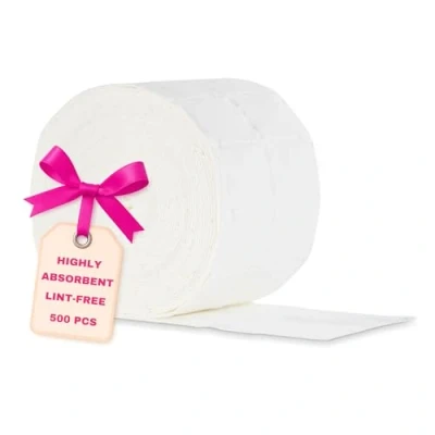 Abbildung von LALILL Zelletten Pads 500 Stück Tupfer Fusselfrei für Cleaner, Remover Wipes Nageldesign Maniküre Zellstoff Flusenfrei Gel, Gellack, Nägel