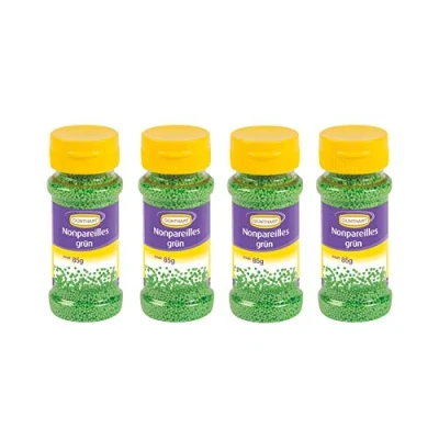 Abbildung von Günthart BackDecor Streudekor, Nonpareilles grün, 4er Pack (4 x 85 g)