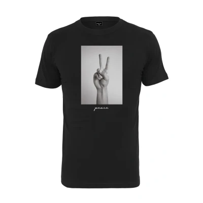 Abbildung von Mister Tee Peace SIGN Tshirt print, Herren, Größe: Small, Black
