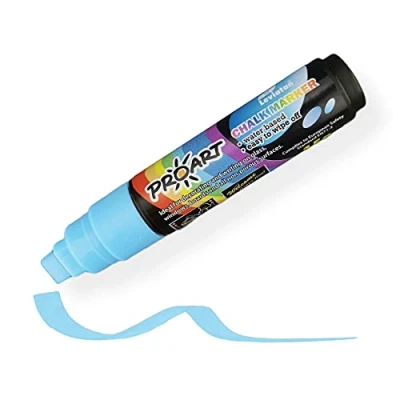 Abbildung von LEVIATAN Kreidestifte Für Tafel Abwaschbar Kreidestift Trocken &amp; Feucht Abwischbare Kreidemarker, Chalk Marker Keilspitze 10mm Blau