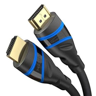 Abbildung von KabelDirekt 10K &amp; 8K HDMI Kabel, 2.1b 1,5 m, erhältlich in 0,5 5 m Zertifiziert, Deutschland entwickelt (Ultra High Speed 2.1 Kabel für PC, PS5, Xbox, Monitor und TV schwarz blau)