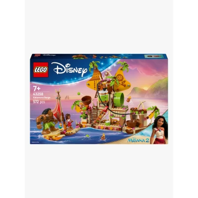 Abbildung von LEGO Disney Vaiana 2 Kakamora Barge Bauspielzeug für Mädchen und Jungen ab 7 Jahren Inkl. Boot Modell, Minipuppe Maui Figur Geburtstagsgeschenk zum Sammeln 43258