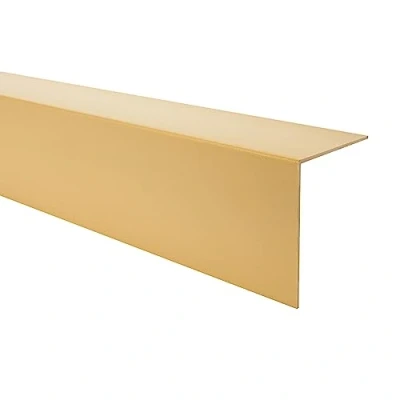 Abbildung von Quest PVC Winkelprofil Selbstklebend, Kantenschutz, Eckenschutz 40 x 40mm, 150cm, gold Robust &amp; Langlebig