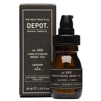 Abbildung von Depot No. 505 Conditioning Beard Oil Leather &amp; Wood