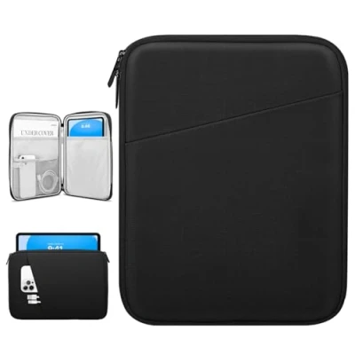 Abbildung von Dadanism 9 11 Zoll Tablet Sleeve Tasche Kompatibel mit iPad 10,2 2021 2019, Pro M4 2024 2018, Air 5/4 10,9, 11&quot; 2024, 10. Gen Galaxy Tab A9+/A8/S9 FE, Schwarz