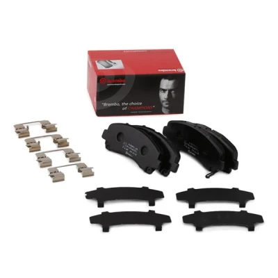 Abbildung von BREMBO P 34 007 Bremsbelagsatz mit akustischer Verschleißwarnung Zubehör ISUZU: D Max 2 Pritsche / Fahrgestell, 1 Pickup, II Pickup