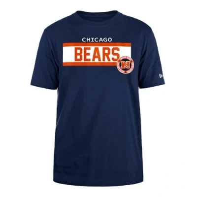 Abbildung von CHICAGO BEARS Unisex NFL Regular High Density Ink Screenprint Front Graphic Original Team Color T Shirt, Navy, XL EU