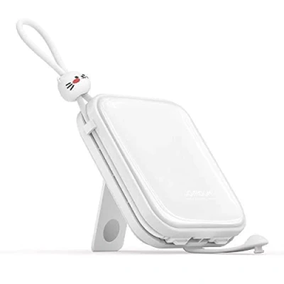 Abbildung von Powerbank mit USB C und iPhone Kabel Ständer Cutie Series 10000mAh 22,5W (JR L008)