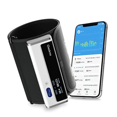 Abbildung von CheckMe Bluetooth Blutdruckmessgeräte, Blutdruckmessgeräte für den Heimgebrauch mit Multi User Management, kostenlose APP Andriod und iOS