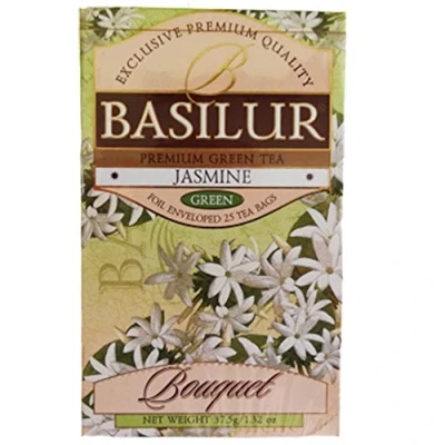 Abbildung von Basilur grüner Tee Jasmine Green 2er Pack (2 x 25 Teebeutel) Ceylon Grüntee tea