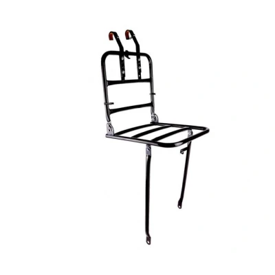 Abbildung von Lastpak Fahrrad Gepäckträger Vorderrad Transportgepäckträger 31 29 5 33 cm Stahl schwarz