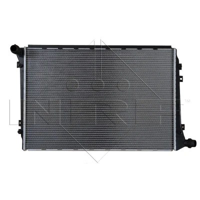 Abbildung von NRF 53814 Kühler, Motorkühlung Aluminium 650 440 34 Kühlrippen gelötet VOLKSWAGEN: Golf 5 Schrägheck, Touran I, Passat B6 Variant, AUDI: A3 Schrägheck