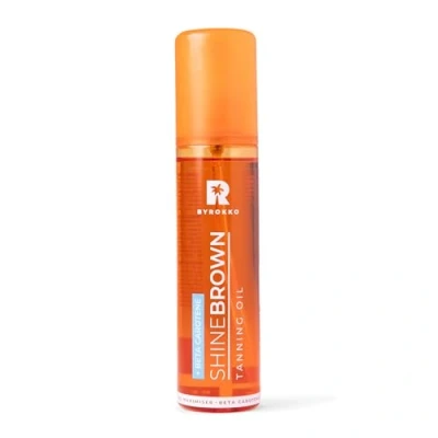 Abbildung von BYROKKO Shine Brown Beta Carotin Bräunungsöl (150 ml), Sonnenbank Bräunungsbeschleuniger Öl für Sonnenbänke &amp; Outdoor Sonne, das ultimative Bräunungsmaximierer eine makellose Bräune und strahle