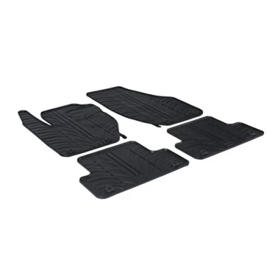 Abbildung von Gledring 0385 Fußmattensatz Gummi vorne und hinten 4 schwarz 750mm 550mm VOLVO: V40 Schrägheck