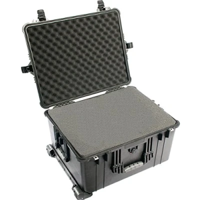 Abbildung von PELI 1620 Professioneller Kamerakoffer, IP67 Wasser und Staubdicht, 72L Volumen, Mit Schaumstoffeinlage (Anpassbar), Schwarz
