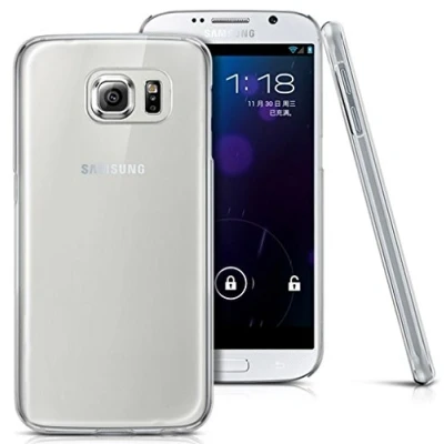 Abbildung von itronik Hülle kompatibel mit Samsung Galaxy S6 TPU Schutzhülle Crystal Case Durchsichtig Klar Silikon transparent