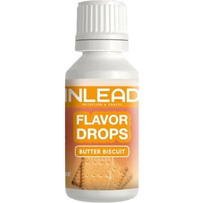 Abbildung von INLEAD Flavor Drops Zuckerfrei &amp; Kalorienfrei Aromatropfen für Speisen Getränke Vielseitig einsetzbar Top Geschmack Vegan 30ml (Butter Biscuit Butterkeks)