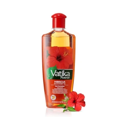 Abbildung von Vatika Naturals Hibiscus Multivitamin Haaröl 200ml Teebaum &amp; Rosmarin für schuppenfrei Pflegende Formel gesundes, schönes Haar