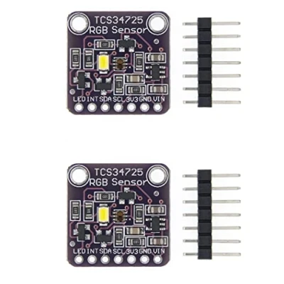 Abbildung von Fasizi 2 Stück TCS34725 RGB Lichtfarbsensorerkennungsmodul für Arduino