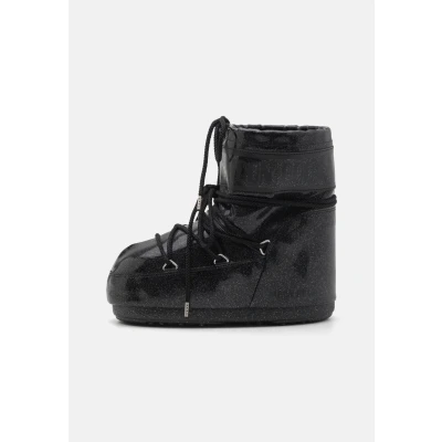 Abbildung von Moon Boot ICON LOW Glitter Unisex Snowboot/Winterstiefel, Größe: 39 41, Black Schuhe